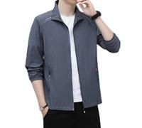 Camicia da uomo, a maniche lunghe, casual, da lavoro, camicia, strato base, camicia progettata per comfort e durata (XL grigio scuro)