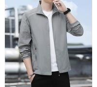 Camicia da uomo a maniche lunghe casual tinta unita da lavoro camicia strato base camicia progettata per comfort e durata (L grigio chiaro)