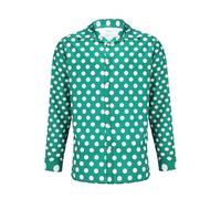 Camicia da uomo a maniche lunghe da lavoro formale 2025 da uomo a maniche lunghe all'aperto slim bella camicia di moda top camicetta da ufficio abbigliamento da lavoro morbido e confortevole, Verde