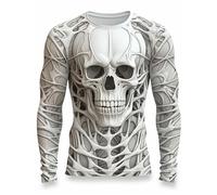 Camicia da uomo a maniche lunghe da lavoro formale Camicia da uomo con motivo sfumato Camicia girocollo Stampa 3D Sport all'aperto Quotidiano Stampa a maniche lunghe Retro Ufficio Camicetta da lavoro