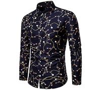 Camicia da uomo a maniche lunghe da lavoro formale camicia da uomo con risvolto stampato cardigan casual manica lunga casual risvolto camicia stampata camicetta da ufficio abbigliamento da lavoro