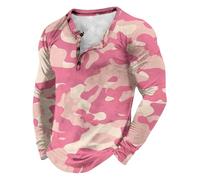 Camicia da uomo a maniche lunghe da uomo in cotone a coste da uomo in velluto a coste da uomo slim casual camicia a maniche lunghe atletica sportiva abbigliamento da lavoro top, rosa, XL