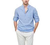 Camicia da uomo a maniche lunghe, maglietta da uomo in cotone casual tinta unita vestibilità ampia confortevole camicetta leggera morbida passaparena chic ogni giorno autunno semplice temperamento