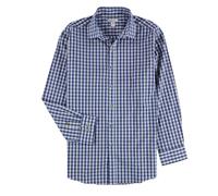 Camicia Da Uomo Bar III Stretch Facile Da Curare Blu Piccola (32-33" Manica)