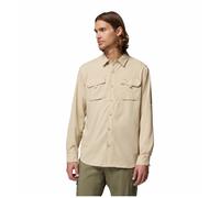 Columbia - Camicia tecnica con protezione solare e traspirabilità - Silver Ridge Utility II LS Shirt Ancient Fossil per Uomo in Poliestere Riciclato - Taglia XL - Beige
