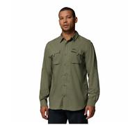 Columbia - Camicia con protezione solare e traspirabilità - Silver Ridge Utility II LS Shirt Stone Green per Uomo in Poliestere Riciclato - Taglia XL - Verde