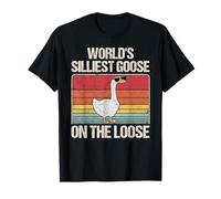 Camicia da uomo con scritta "World's Silliest Goose" Maglietta