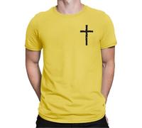 Camicia da uomo dal taglio casual nella vita di tutti i giorni, estiva, leggera, estiva con colletto, tinta unita, liscia, casual, oversize, da uomo, giallo., M