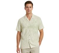 Camicia da uomo Desigual Paper green stampata L
