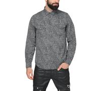 Camicia da uomo Diesel S-East grigia a fantasia M