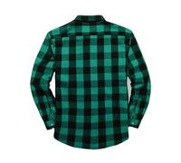 Camicia da uomo in flanella, a quadretti, casual, doppia tasca, comoda, alla moda, per autunno e inverno, taglio regolare, idea regalo