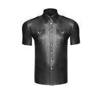 camicia da uomo in nero - Taglia L