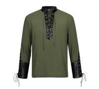 Camicia Da Uomo Medievale Rinascimentale Pirata Vittoriano Maniche Lunghe | Blusa Poetica Gotica Vintage Camicia Storica Da Nobile Per Cosplay Halloween LARP E Spettacoli Teatrali