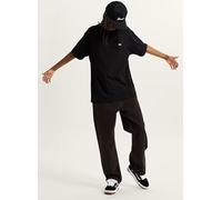 Vans - Left Chest - T-shirt oversize nera con logo-Nero XL