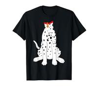 Camicia Dalmata per Adulti, Uomo, Donna, Bambino, Costume da Dalmata Maglietta, Uomo, Nero, XL