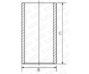 Camicia del cilindro GOETZE 14-011041-00
