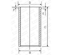 Camicia del cilindro GOETZE 14-049300-00