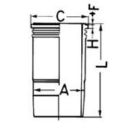 Camicia del cilindro KOLBENSCHMIDT 89858110