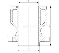 Camicia del cilindro MAHLE 004 WN 05 01