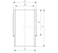 Camicia del cilindro MAHLE 061 WN 27 01