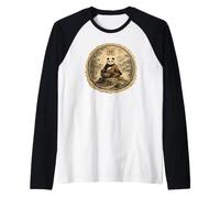 Camicia dello Spirito della Meditazione del Monaco Zen Maglia con Maniche Raglan