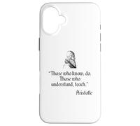 Camicia di Aristotele sull'educazione e l'insegnamento della filosofia di Aristotele Custodia per iPhone 16 Plus