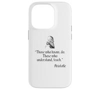 Camicia di Aristotele sull'educazione e l'insegnamento della filosofia di Aristotele Custodia per iPhone 14 Pro