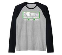 Camicia di consapevolezza della Salute mentale - La Salute mentale Mette fine allo Stigma Maglia con Maniche Raglan