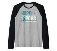Camicia di consapevolezza PCOS Hope PCOS Sindrome dell'ovaio policistico Maglia con Maniche Raglan
