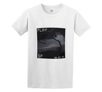 Camicia di Cotone Triste Retro Anime Crying Eyes VaporwaveStyle Estetica Anime Giappone Retro 90S Vaporwave Vintage Chiusura con Bottoni Bianco L