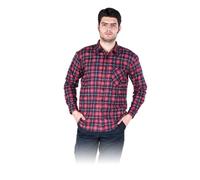 Camicia di Lavoro Flanella Camicia Boscaiolo Rosso/Blu
