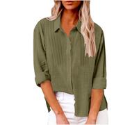 Camicia di Lino Donna Camicia Donna Manica Lunga Tshirt Elegante Maglietta Rosa Nera Maglie Camicie Cotone Outfit Estivi Corta Eleganti Casacca Bianca Maniche Corte Camicione Estivo Fantasia Estiva