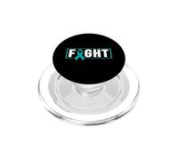 Camicia di sensibilizzazione sul disturbo da stress post-traumatico - Teal Ribbon Fight PopSockets PopGrip per MagSafe