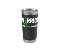 Camicia di sensibilizzazione sulle lesioni cerebrali traumatiche, Brain Injury Warrior Bicchiere termico in acciaio inox doppia parete