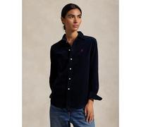 Polo Ralph Lauren - Camicia a maniche lunghe in velluto - - Blouses & Shirts - Donna - Blu - L