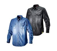 Diadora Camicia da lavoro Utility Shirt Denim 171663 100% cotone Blu Uomo Taglia S