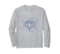 Camicia Diamond Uomo Denim e Diamond Urban Style Maglia a Manica