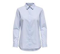Camicia Donna a Maniche Lunghe in Stile Business Tunica Shirt Regular Fit Stretto JDYMIO, Colore:Azzurro, Taglia:38