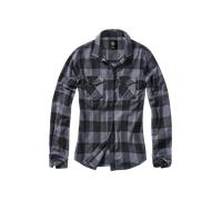 Brandit Amy Flanell Ladies Camicia, nero-grigio, taglia M per donne