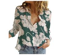 Camicia Donna Manica Lunga Camicia in Lino Donna Elegante Cerimonia Top Curvy Cotone Moda Abbigliamento Magliette Corta Bianca Blusa Maglia Maglietta Copricostumi Maniche Corte Maglie Eleganti XL