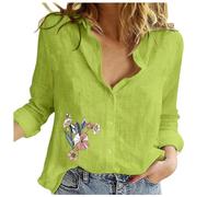 Camicia Donna Manica Lunga Camicia In Lino Donna Verde Camicette Bluse Eleganti Maglietta Corta Camicetta Estiva T Shirt Nera Maniche Corte Bianca Blusa Elegante Cerimonia Con Volant Casacca Curvy