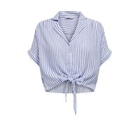 Camicia donna ONLY manica corta nodo Dettaglio colletto bottoni elegante