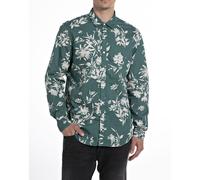 Camicia dritta, maniche lunghe Verde XL Fantasia