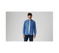 Camicia dritta oxford collo con bottoni Blu S Tinta unita