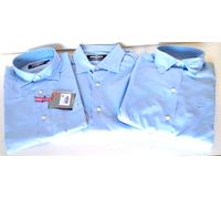 CAMICIA DUCATI LADY . M. Lunga Itali 100% cotone Azzurra XS - S - M - L - XL