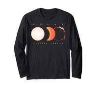 Camicia Eclissi Solare Chaser Total Eclipse Astronomy Sun Maglia a Manica