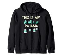 Camicia Eid al-Fitr 2026 - Questo è Il Mio Pigiama Eid al-Fitr Felpa con Cappuccio