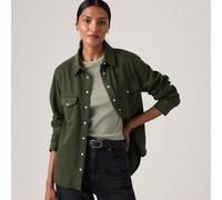 Camicia Essential Western Verde S Tinta unita