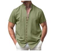 Camicia Estiva Uomo Camicia Lino Uomo Abbigliamento Magliette Tecniche T Shirt Trekking Divertenti Cotone Nera Completo Estivo Corto Maglietta Oversize Estive Jeans Slim Fit Leggera Azzurra Xxl