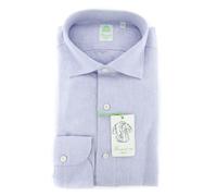 Camicia Finamore Napoli Azzurra Chiara - Extra Slim - 14.5/37 - (F111184)